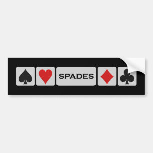 Pegatina Para Coche Spades bumpersticker