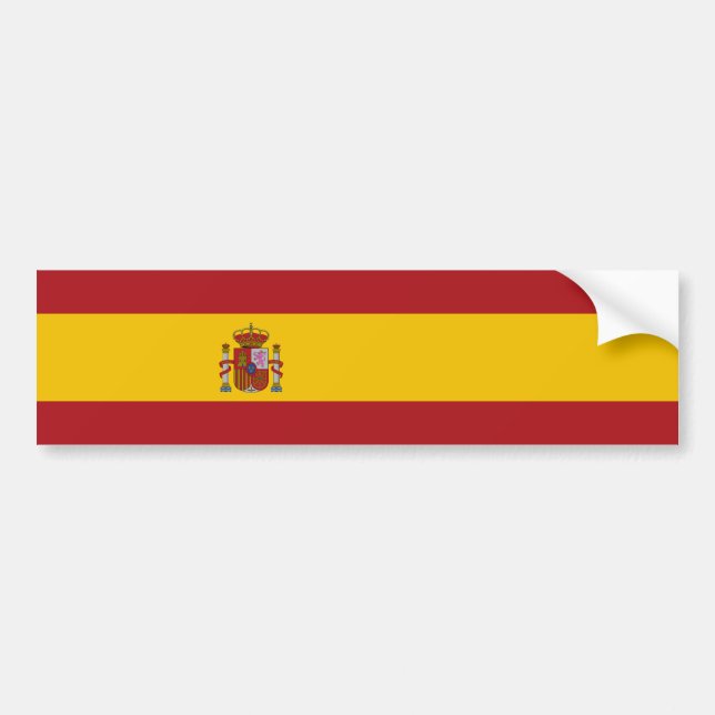 Pegatina Para Coche Spain Flag (Frente)