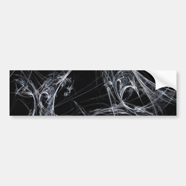 Pegatina Para Coche Spider Web Fractal Background Bumper Sticker (Frente)