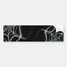 Spider Web Fractal Background Bumper Sticker