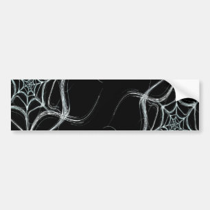 Pegatina Para Coche Spider Web Fractal Background Bumper Sticker