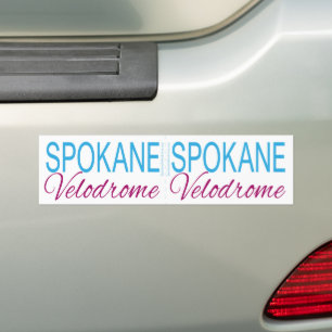 Pegatina Para Coche Spokane Velodrome DOS en uno