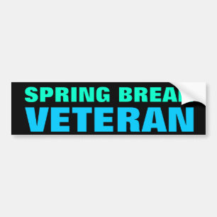 Pegatina Para Coche SPRING BREAK VETERAN parachoques