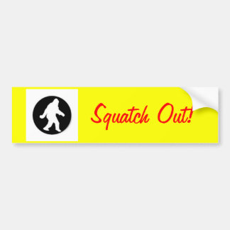 Pegatina Para Coche ¡squatch.png, Squatch hacia fuera!