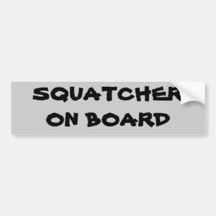 Pegatina Para Coche Squatcher a bordo