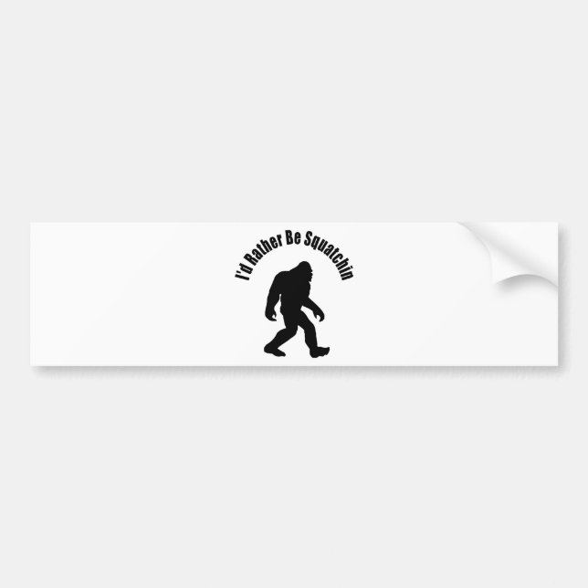 Pegatina Para Coche Squatchin (Frente)