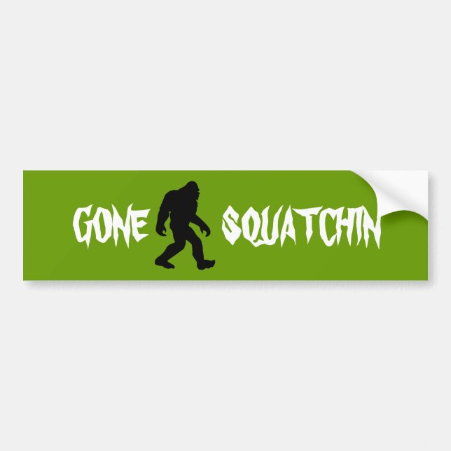Pegatina Para Coche Squatchin ido (Frente)