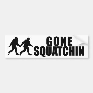 Pegatina Para Coche Squatchin ido