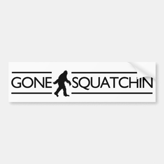Pegatina Para Coche Squatchin ido (Frente)