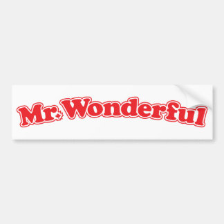 Pegatina Para Coche Sr. Wonderful