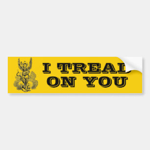 Pegatina Para Coche St. Michael I TREAD ON YOU Religious Archangel