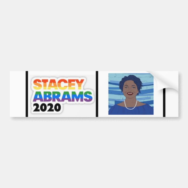Pegatina Para Coche Stacey Abrams (Frente)