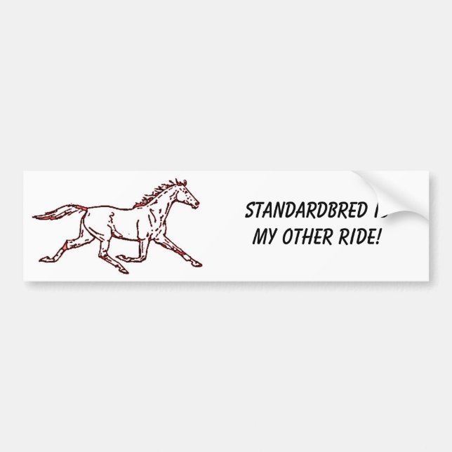 Pegatina Para Coche Standardbred es mi otro paseo (Frente)