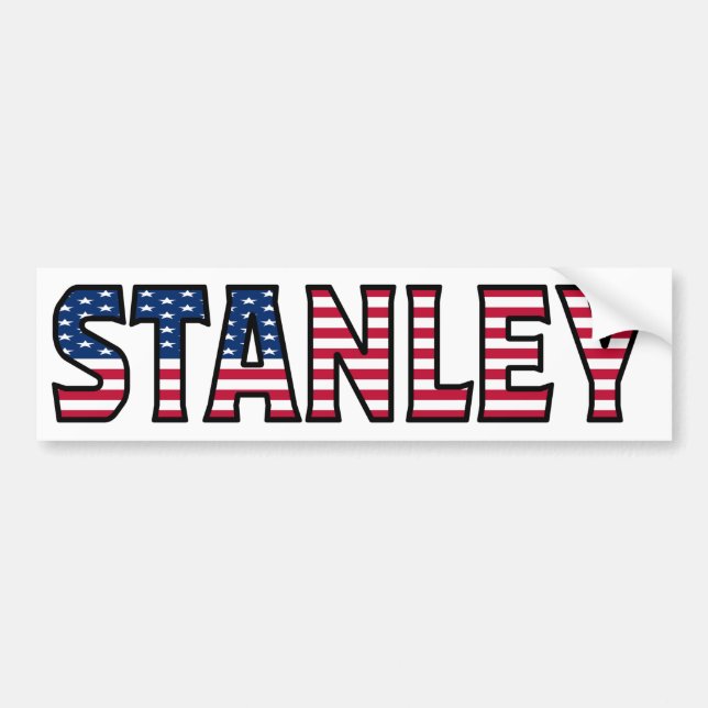 Pegatina Para Coche Stanley Name Vorname Estados Unidos Aufkleber Pega (Frente)