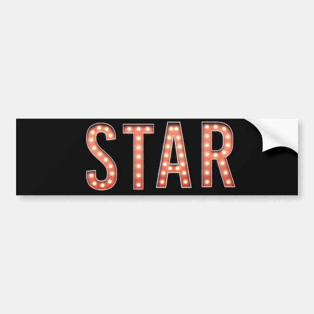 Pegatina Para Coche STAR Marquee Lights (Frente)