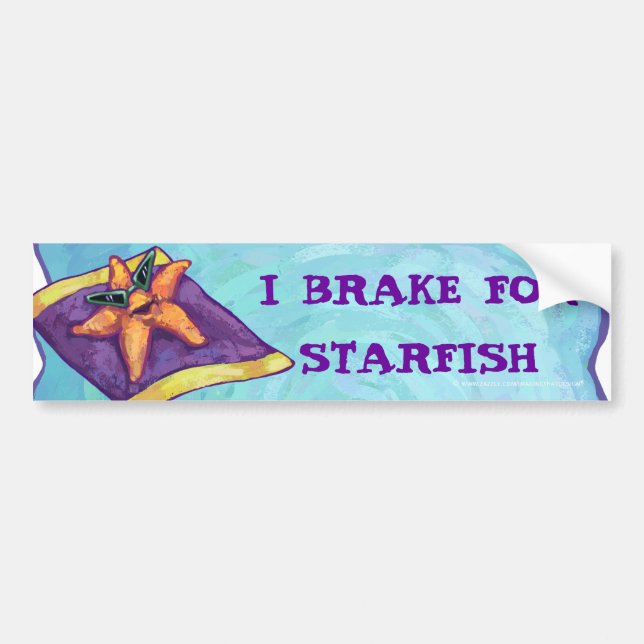 Pegatina Para Coche Starfish para tomar el sol (Frente)