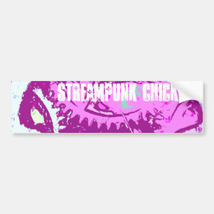 Pegatina Para Coche steampunk rosado