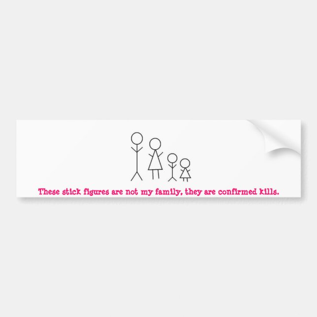 Pegatina Para Coche stick-figure-family2.jpg, éstos pega las figuras… (Frente)