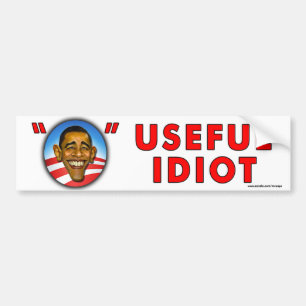Pegatina Para Coche sticker anti-Obama "Idiota Útil"