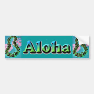 Pegatina Para Coche sticker bumper de Hawaiian Aloha Lei