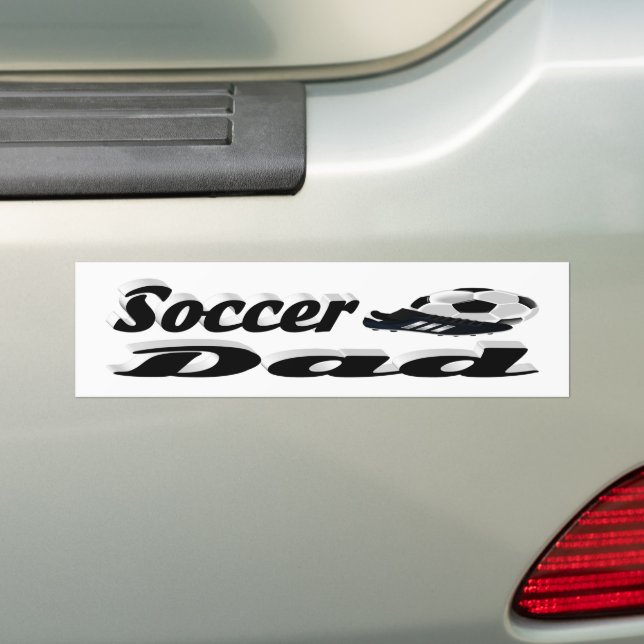 Pegatina Para Coche Sticker Bumper de Soccer Dad (en coche)