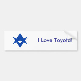 Pegatina Para Coche Sticker Flag of Toyota City, Japan