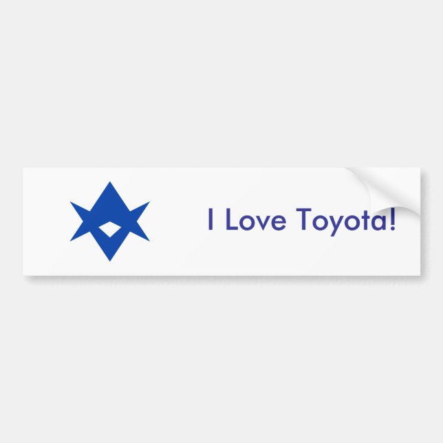 Pegatina Para Coche Sticker Flag of Toyota City, Japan (Frente)