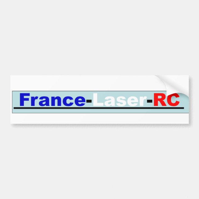 Pegatina Para Coche Sticker Francia Láser RC (Frente)