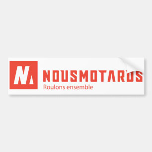 Pegatina Para Coche Sticker Nousmotards Rectangle