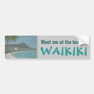 Pegatina Para Coche sticker parachoques WAIKIKI