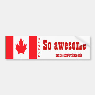 Pegatina Para Coche stickers de parachoques canadienses tan impresiona