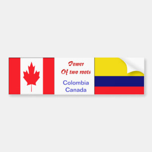 Pegatina Para Coche stickers de parachoques colombianos-canadienses
