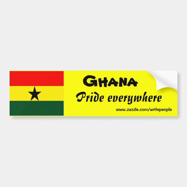 Pegatina Para Coche stickers de parachoques de ghana (Frente)