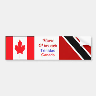 Pegatina Para Coche stickers de parachoques de Trinidad y Canadá