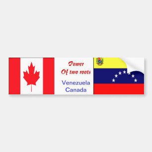Pegatina Para Coche stickers de parachoques de Venezuela-canadá