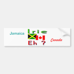 Pegatina Para Coche stickers de parachoques jamaiquinos-canadienses