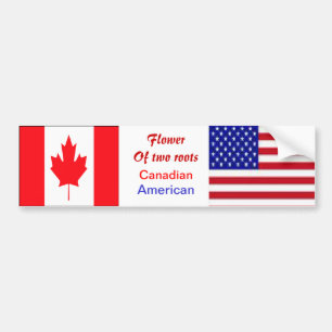Pegatina Para Coche stickers de parachoques norteamericanos-canadiense