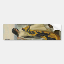 Pegatina Para Coche Stitching the Standard Flag (Mujer medieval)