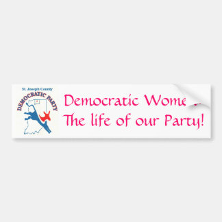 Pegatina Para Coche StJoeCountyDemslogo, mujeres Democratic: La vida…