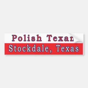 Pegatina Para Coche Stockdale Polaco Texman Bumper Sticker
