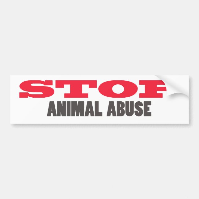 Pegatina Para Coche stop_abuse (Frente)