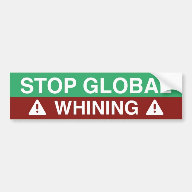 Pegatina Para Coche Stop Global Whining (Frente)