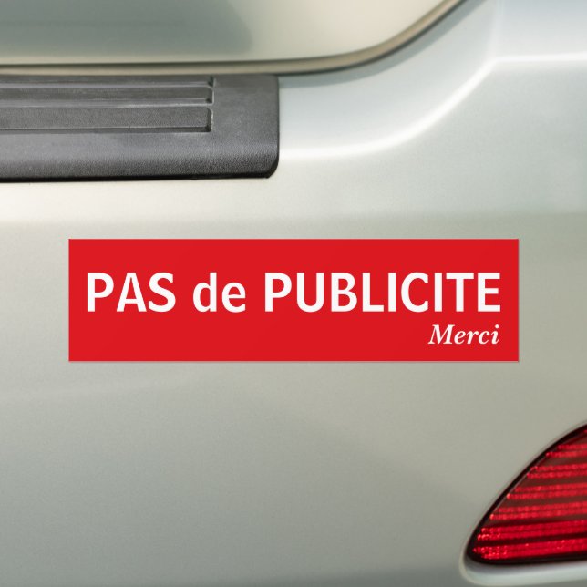 Pegatina Para Coche Stop Pub Idéal pour éviter les publicités (en coche)