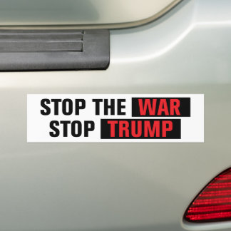 Pegatina Para Coche Stop The War Stop Trump Anti-War