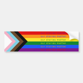 Pegatina Para Coche Stories Matter Gay Pride Intersection Rainbow Flag