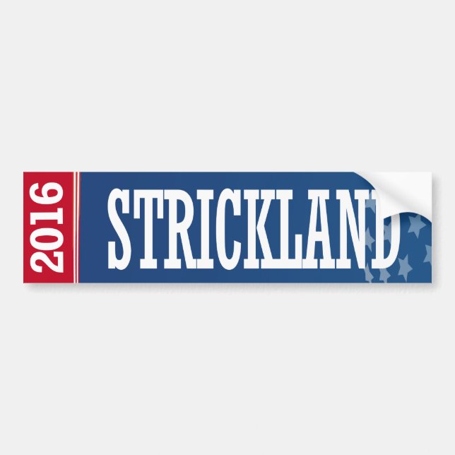 Pegatina Para Coche Strickland - Ted Strickland 2016 (Frente)