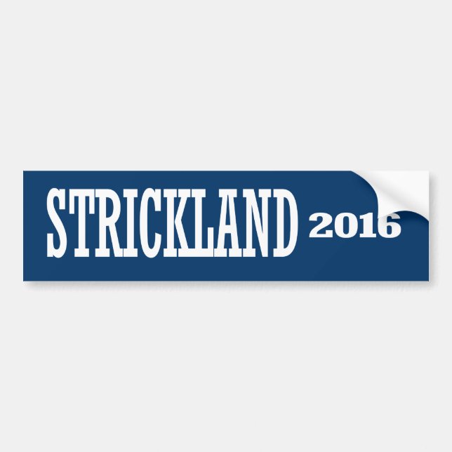 Pegatina Para Coche Strickland - Ted Strickland 2016 (Frente)