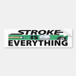 Pegatina Para Coche Stroke is Everything 8 Ball
