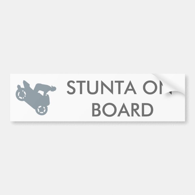 PEGATINA PARA COCHE STUNTA A BORDO (Frente)