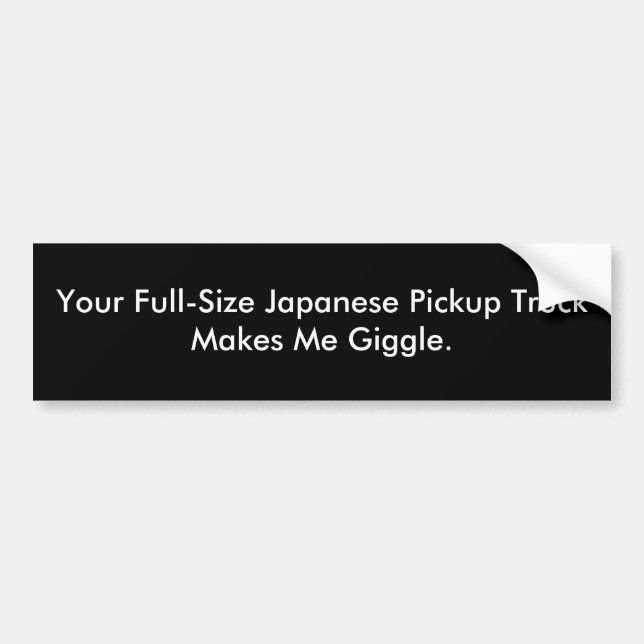 Pegatina Para Coche Su camioneta pickup japonesa del mismo tamaño me (Frente)
